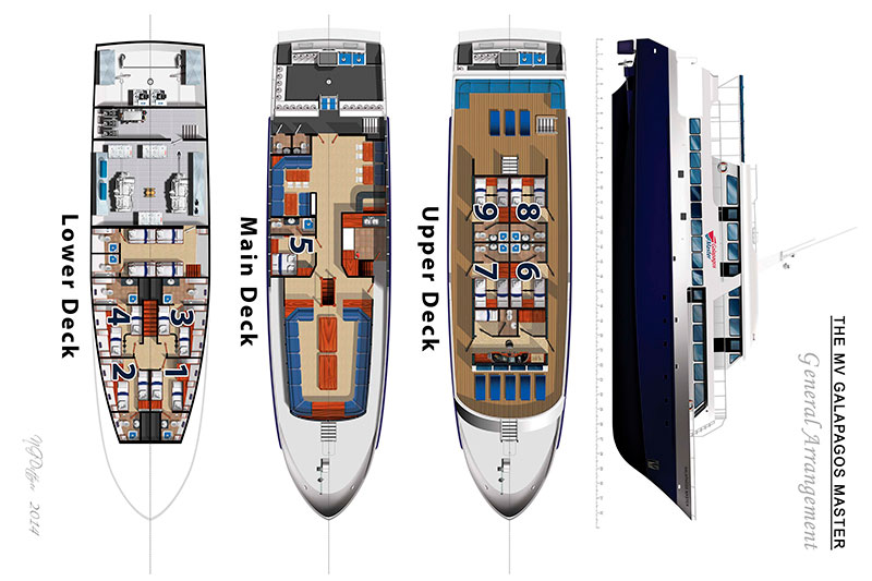 Deckplan Galapagos Master